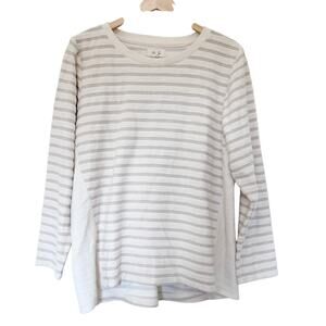Per Se White Long Sleeve Sweater Sz XL